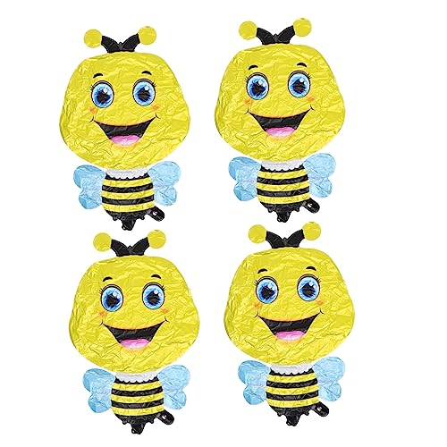 4 Stück Tierischer Ballon Süße Tierballons Ballonpumpe Tierische Aufblasbare Ballons Cartoon-tier-ballon Ballons Für Ballontiere Gehende Tierballons Karikatur Aluminiumfolie Yellow HOOTNEE von HOOTNEE