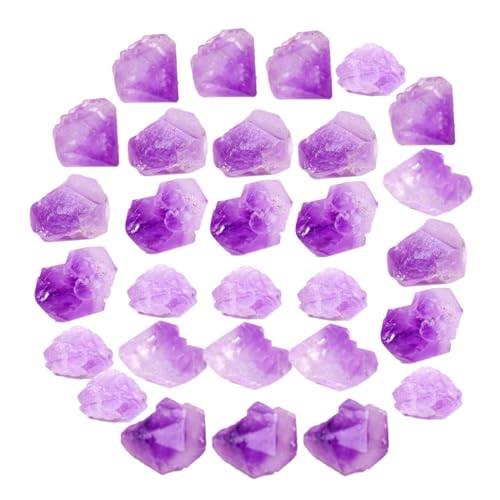 HOOTNEE 1 Amethyst-ornament Unregelmäßige Kristalle Aquarium Amethyst Edelsteine ​​und Kristalle Artikel Edelstein Felsen Boxen Mit Deckel Edelsteine Perlen Kristallstein Violet von HOOTNEE