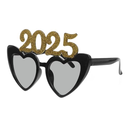 HOOTNEE 1 Paar 2025 Brille Silvesterbrille 2025 -requisiten Für Das Neue Jahr 2025 Brillen Für Das Neue Jahr 2025 Neuartige Sonnenbrille 2025 Zahlenbrille Party-kostüm-brille Abs von HOOTNEE