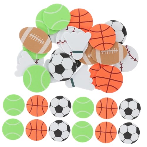 HOOTNEE 1 Packung Ballaufkleber Zur Balldekoration Kinder Sticker Ball-Mottoparty-Aufkleber Ball-Mottoparty-Dekorationen Sportaufkleber Aufkleber Für Sportbälle Selber Machen Eva von HOOTNEE