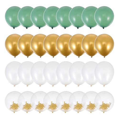 HOOTNEE 60pcs Latex Ballons Pailletten Grün Avocado Party Supplies Lebendige Für Feiern von HOOTNEE