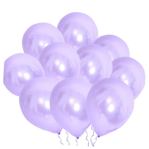 HOOTNEE 100 Stück Lavendel Latex Ballons Dekorativ Für Festivals Und Partys Zartes Design Ideal Für Geburtstagsfeiern Hochzeiten Und Besondere Anlässe von HOOTNEE