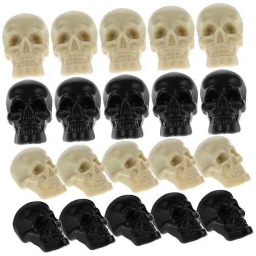 HOOTNEE 100St Halloween-Schädel Mini-Halloween-Figuren Halloween-Vasenfüller Skelett Figur Halloween Dekoration Halloween Requisiten Halloween-Party- -Stütze Mini-Schädel Plastik von HOOTNEE