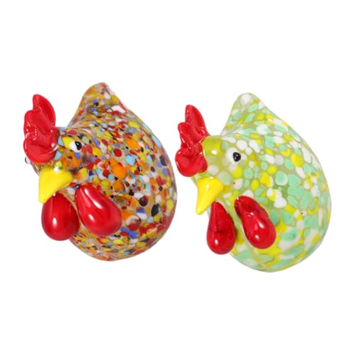 HOOTNEE Huhn Form Ornament Truthahn Figur handgemachte Glas Huhn Home Küche von HOOTNEE