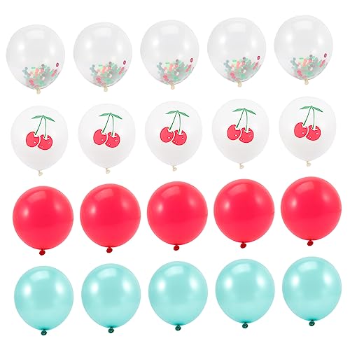 HOOTNEE 20 Stk Fruchtballon Party-Ballon-Dekor Wassermelonen-Dekorationen Sommerschmuck Dekorative Luftballons goldhochzeit hochzeits dekoration balloons Partyballons Latexballons Emulsion von HOOTNEE