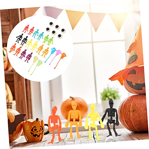 HOOTNEE 27St weiche Spielzeug Kinderspielzeug halloween geschenke Goodie-Bags-Füller Pinata-Füller gruselige Party-Schädel-Requisiten realistische menschliche Skelette Schüttgut Piñata von HOOTNEE