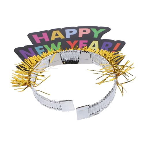 HOOTNEE 2er Set Dekorative Happy New Year Haarreifen Farbige Neujahrs Kopfband Für Partys Und Feierlichkeiten Festliche Haaraccessoires Für Erwachsene Und von HOOTNEE