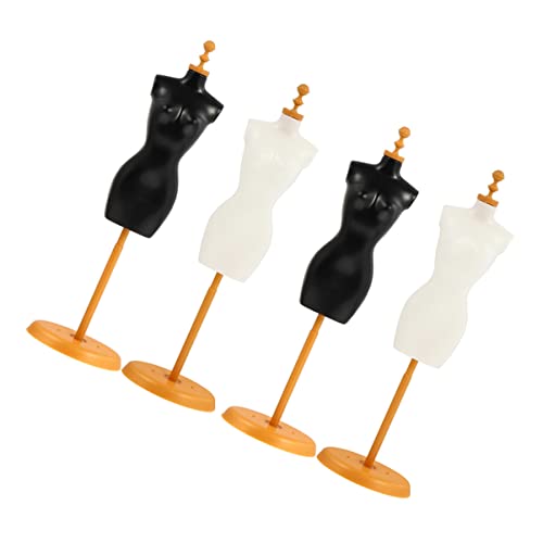 HOOTNEE 4 Stücke Puppe Kleid Display Halter Mannequin Modell Stand Puppe Kleidung Display Stand von HOOTNEE