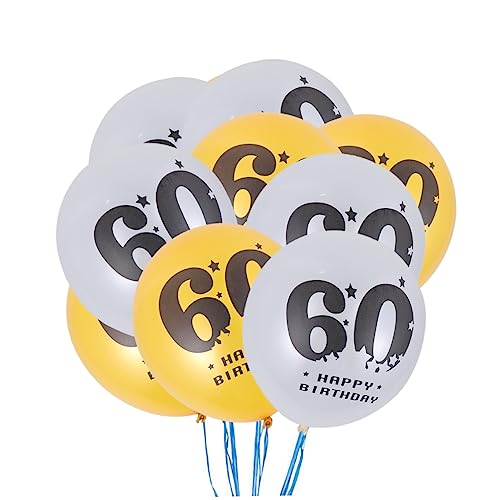 40 Stück 60 60. Partei 60 Jahre Latexballons Zahlenballons Gedenkballons Latexballon Zum 60. Geburtstag Jahr Von 60 Latexballons Luftballons Anzahl Dekorative Gegenstände Bankett von HOOTNEE