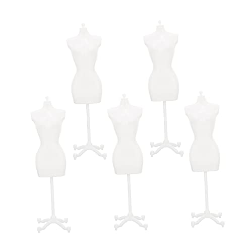 HOOTNEE 5 Stücke Puppe Kleid Anzeige Halter Mannequin Modell Stand Puppe Kleidung Display Stand von HOOTNEE