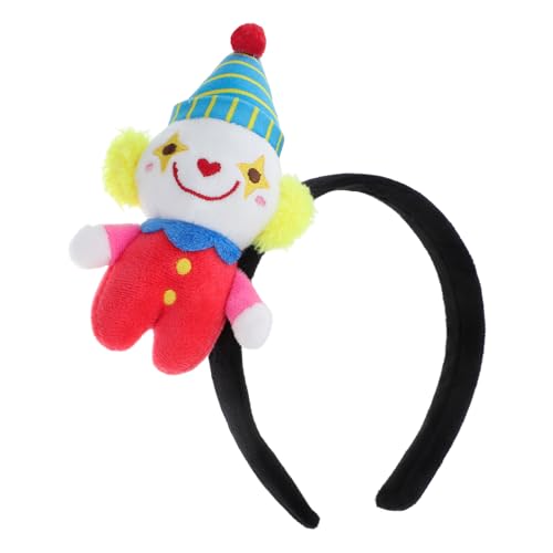 HOOTNEE Clown Stirnband Regenbogen Stirnband Alberne Hüte Clown Zubehör Clown Kostüm Zirkus Haarteil Clown Perücke Clown Hüte Clown Schuhe Kostüme Stirnbänder Haarband von HOOTNEE