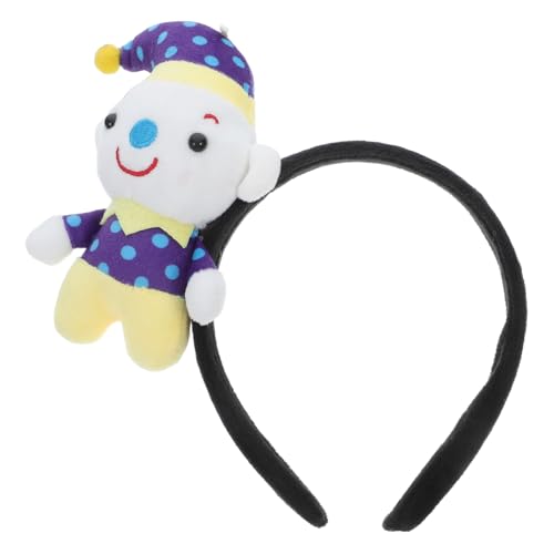 HOOTNEE Clown Stirnband Regenbogen Stirnband Hüte Clown Schuhe Clown Hüte Zirkus Haarteil Clown Perücke Clown Kostüm Clown Zubehör Kostüme Stirnbänder Haarband Clown von HOOTNEE