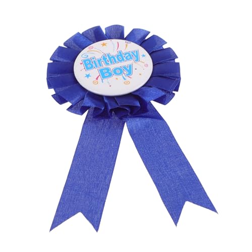 HOOTNEE Geburtstagskind-abzeichen Geburtstagsfeier Stift Preisband Zum Geburtstag Alles Zum Geburtstag-abzeichen-pin Geburtstagszubehör Für Jungen Broschen Für Jungen Blue Weißblech von HOOTNEE