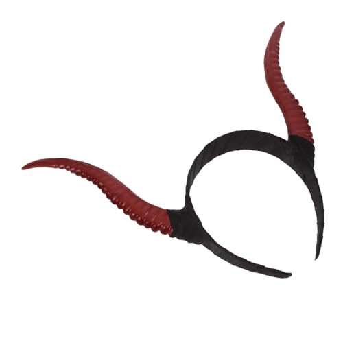 HOOTNEE Halloween Horn Stirnband Böse Dekorationen Tier Kopfschmuck Schaf Horn Kopfschmuck Schaf Horn Stirnband Halloween Stirnbänder Für Frauen Halloween Haarband Böse Haar von HOOTNEE