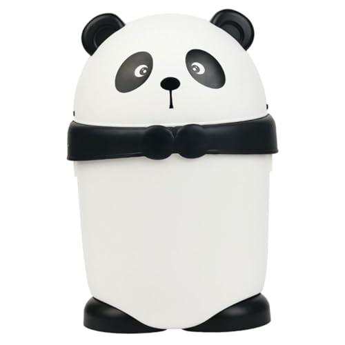 HOOTNEE Kawaii Mini ülleimer Im Cartoon Panda Design Kleiner Abfalleimer Für Kinderzimmer Badezimmer Und Wohnzimmer Ideal Für Babys Und Kleinkinder von HOOTNEE