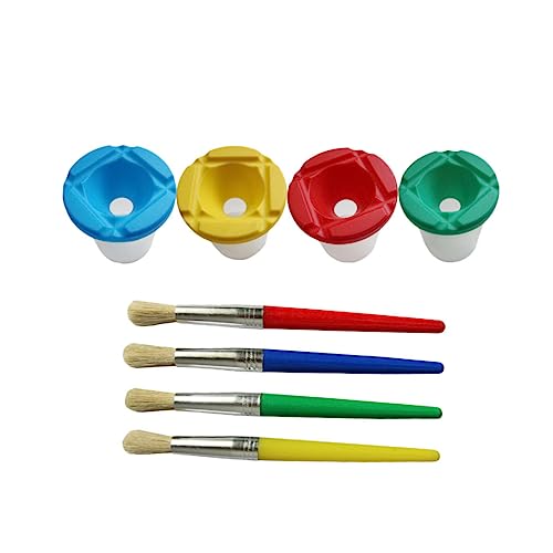 HORIALENCE 1Satz Teiliges Malwerkzeug Auslaufsichere Farbbecher mit Pinsel Graffiti Tool für DIY Projekte Transparentes Design zur Einfachen Farbbeobachtung und Trennung HORIALENCE 1Satz Teiliges Malwerkzeug Auslaufsichere Farbbecher mit Pinsel Graffiti Tool für DIY Projekte Transparentes Design zur Einfachen Farbbeobachtung und Trennung von HORIALENCE
