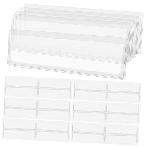 HORIALENCE 60 Stück Beutel mit selbstklebenden Etiketten Schild Regal Inventarorganisator Inhaber klebrig aufkleber Taschenärmel Notebook -Etiketten Karteikarten-Organizer PVC Transparent HORIALENCE 60 Stück Beutel mit selbstklebenden Etiketten Schild Regal Inventarorganisator Inhaber klebrig aufkleber Taschenärmel Notebook -Etiketten Karteikarten-Organizer PVC Transparent von HORIALENCE