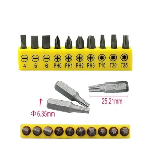 1/4 "Hex Magnetic Ring Screwdriver Bits Drill Hand Tools Drill Bit Extension Rod Quick Change Holder Drive Guide Screw Drill Tip HOROJDTH(Set 2) von HOROJDTH