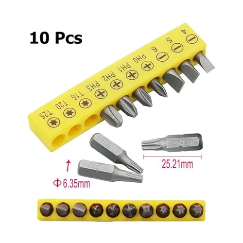 1/4" Lengthen Hex Magnetic Screw Drill Tip Quick Change Locking Bit Holder Drill Screw Tool Drive Guide Drill Bit Extension Rod HOROJDTH(Screwdriver Head) von HOROJDTH