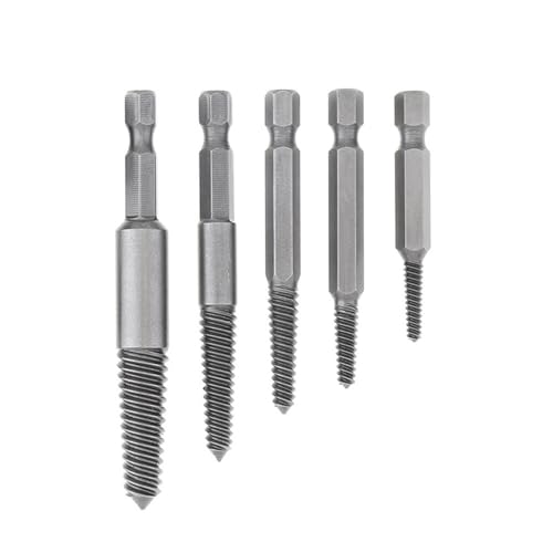 5pcs Screw Extractor Center Drill Bits Guide Set Broken Damaged Bolt Remover Removal Speed Easy Out Set Power Tool Accessories A HOROJDTH(5pcs Sandblasting) von HOROJDTH