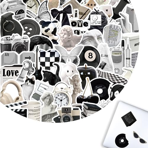 122 Stück Sticker Vintage Aesthetic Set,Aesthetic Vintage Sticker,Scrapbook Zubehör,Scrapbook Stickers,Graffiti Sticker,Wiederverwendbare Wasserdicht Sticker für Laptop Album Fahrrad Party Geschenke von HORREX