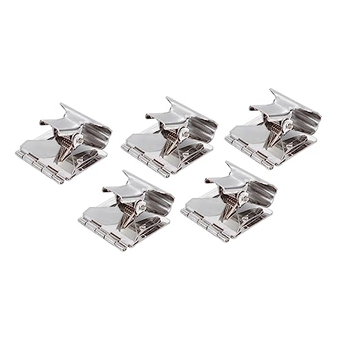 5 Stk Preisschild-clip Clip-zeichen Warenpräsentation Schrankregalstifte Lebensmittelclip Regalstütze Essensclips Fan-shop Etiketten Supermarkt Liefert Silver Galvanisiertes Eisen HOUDERCO von HOUDERCO