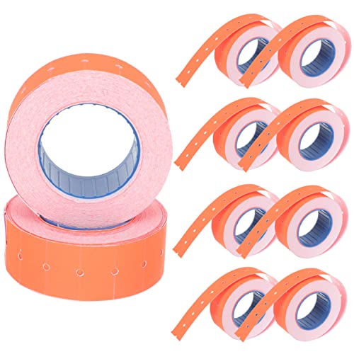 HOUDERCO 1 Rolle kosten Papier Kostenmarkierungsetikett Bandzeichen Etikettenband leere Etiketten selbstklebendes Etikett preisschild hochzeitslaken Preismarkierungsetikett Shop-Tags rot von HOUDERCO