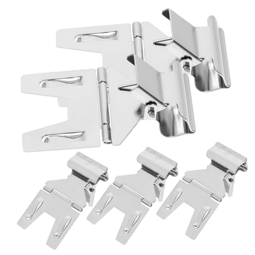 HOUDERCO 1 Satz Preisschild-clip Clips Für Warenschilder Tag-display-ständer Etikettenclips Für Drahtregale Einzelhandel Tag-clips Displayhalter Markt Stall Silver Galvanisiertes Eisen 5st von HOUDERCO