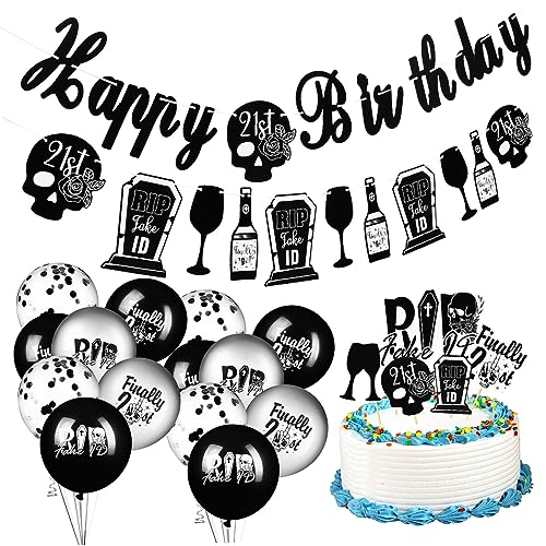 HOUDERCO 1 Set Geburtstagsparty-dekoration, Happy Birthday-banner, Geburtstagsballon-partyzubehör von HOUDERCO