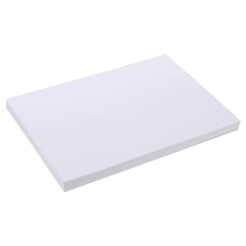 HOUDERCO 100 Blatt Beschichtetes Papier Druckerpapier in Fotoqualität Pastellpapier Hochglänzendes Fotopapier Juristisches Papier Fotos Doppelseitiger Drucker Beschichtetes Basispapier Weiß von HOUDERCO