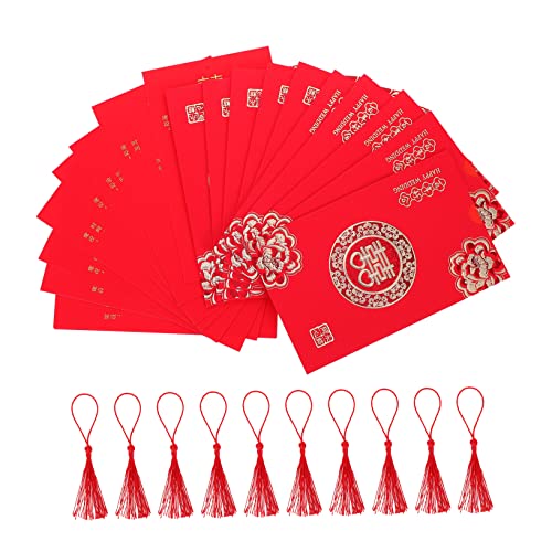 HOUDERCO 10Stücke Romantische Chinesische Hochzeitskarten Elegante Papiereinladungen Und Stilvolle Hochzeitseinladungen Für Ihre Feier Hochzeitsdekorationen von HOUDERCO