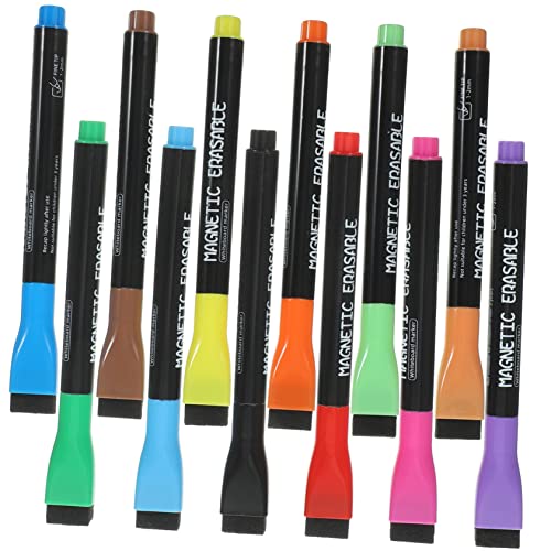 HOUDERCO 12pcs Farbenfrohe Whiteboard -marker School Whiteboard Stifte Trockener Erase -macher Kinder Malen Stifte von HOUDERCO