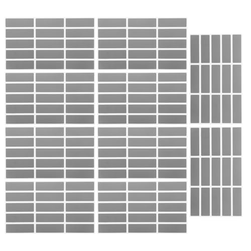 HOUDERCO 150 Stück Rubbelaufkleber Mit Beschichtung DIY Rubbeltickets DIY Rubbelkarten Rubbeletiketten Rubbeldatumskarten Rechteckige Rubbelaufkleber Etiketten Silbernes Pvc von HOUDERCO