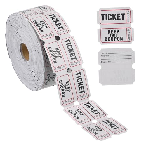HOUDERCO 1Rolle Verlosungstickets Tickets für Veranstaltungen Karneval und Raffles Bunte Tickets mit Einfachem Design und Schnellem Abreißen HOUDERCO 1Rolle Verlosungstickets Tickets für Veranstaltungen Karneval und Raffles Bunte Tickets mit Einfachem Design und Schnellem Abreißen von HOUDERCO