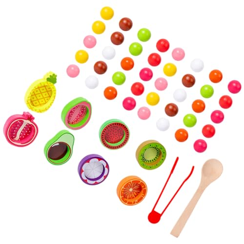 HOUDERCO 1Satz Montessori Lernspielzeug für Kleinkinder Holzperlen zur Farberkennung und Hand Koordination Sichere Glatte Kanten für Kreatives HOUDERCO 1Satz Montessori Lernspielzeug für Kleinkinder Holzperlen zur Farberkennung und Hand Koordination Sichere Glatte Kanten für Kreatives von HOUDERCO