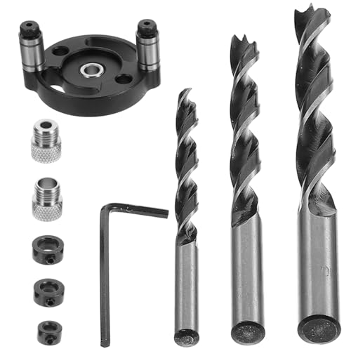 HOUDERCO 1Satz Selbstzentrierenden Bohrführern Aluminiumlegierung Teiliges Kit für Präzises Bohren und Holzverarbeitung mit Adaptern für Professionelle HOUDERCO 1Satz Selbstzentrierenden Bohrführern Aluminiumlegierung Teiliges Kit für Präzises Bohren und Holzverarbeitung mit Adaptern für Professionelle von HOUDERCO