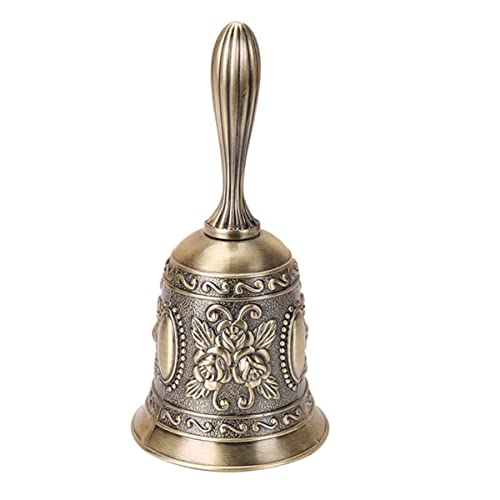 HOUDERCO 1Stück Retro Handglocke aus Legierung Vintage Empfangsglocke für Hochzeiten Restaurants und Ergonomisches Design Langlebig und Vielseitig Einsetzbar HOUDERCO 1Stück Retro Handglocke aus Legierung Vintage Empfangsglocke für Hochzeiten Restaurants und Ergonomisches Design Langlebig und Vielseitig Einsetzbar von HOUDERCO