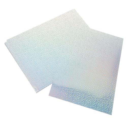 HOUDERCO 20 Blatt Holografisches Druckpapier Aufkleberetiketten Etikettenband Transparentes Aufkleberpapier Für Drucker Große Weiße Klebeetiketten Versandetiketten Kleine Etiketten von HOUDERCO