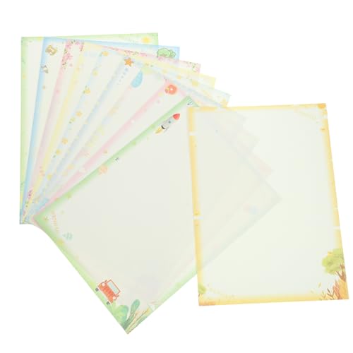 HOUDERCO 50 Blatt zartes Bastelpapier Minidrucker Etikettenpapier Pastell buntes Papier Pergament Karton fotodruckpapier Dekoratives Druckerpapier Origami-Papiermasse dekorative Faltpapiere von HOUDERCO