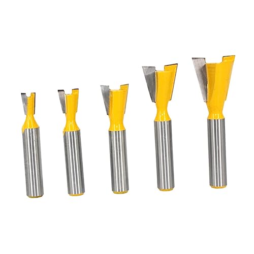 HOUDERCO 5Stücke Teiliges Dovetail Fräser Holzverbindungen Cutter Werkzeug mit Hartmetalllegierung für Präzise Schubladenkisten und Möbelbau für Holzverarbeitung und DIY Projekte HOUDERCO 5Stücke Teiliges Dovetail Fräser Holzverbindungen Cutter Werkzeug mit Hartmetalllegierung für Präzise Schubladenkisten und Möbelbau für Holzverarbeitung und DIY Projekte von HOUDERCO