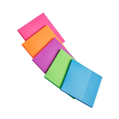 HOUDERCO Klebrige Notizbücher Farbige Pet Haftnotizen Für Büro Und Schule Tragbare Memo Pads Farben Für Notizen Und Erinnerungen von HOUDERCO