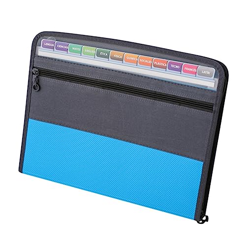 HOUDERCO Multi Layer Akkordeon Dateiordner Mit Fächern Kleiner Dateispeicherbeutel Für Schule Vielseitiger Dokumentenorganizer Zufälliger Farbe von HOUDERCO