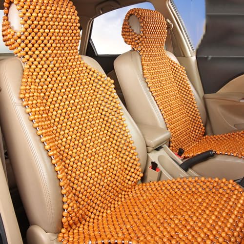 HOUSN Autositzauflage Holzkugeln ​Autositzbezüge Universal Summer Holzperlen Sitzbezug Massage Auto Sitzkissen 45 X 130 cm, Für Auto, Home, Offic,2 von HOUSN