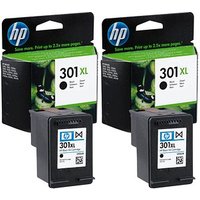 HP 301XL (D8J45AE) schwarz Druckerpatronen, 2er-Set von HP