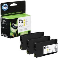 HP 712 (3ED79A) gelb Druckerpatronen, 3er-Set von HP