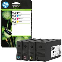 HP 953 (6ZC69AE) schwarz, cyan, magenta, gelb Druckerpatronen, 4er-Set von HP