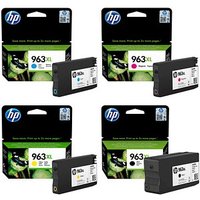 HP 963XL (3YP35AE) schwarz, cyan, magenta, gelb Druckerpatronen, 4er-Set von HP