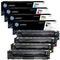 HP 216A (W2410A/W2411A/W2413A/W2412A) schwarz, cyan, magenta, gelb Tonerkartuschen, 4er-Set von HP