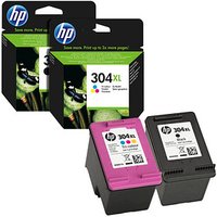 HP 304XL (N9K08AE/N9K07AE) schwarz, color Druckerpatronen, 2er-Set von HP