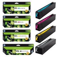 HP 970XL + 971XL (CN625AE/CN626AE/CN627AE/CN628AE) schwarz, cyan, magenta, gelb Druckerpatronen, 4er-Set von HP